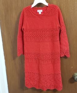 Red soft knit sweater dress. Cat & Jack